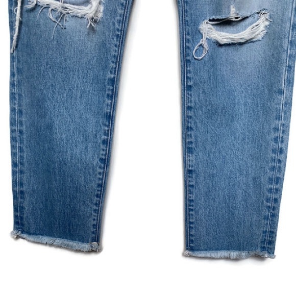 Neuw Denim, Lexi Emile Battu High Rise Destroyed Raw Hem Jeans Size 31 EUC - Picture 5 of 7